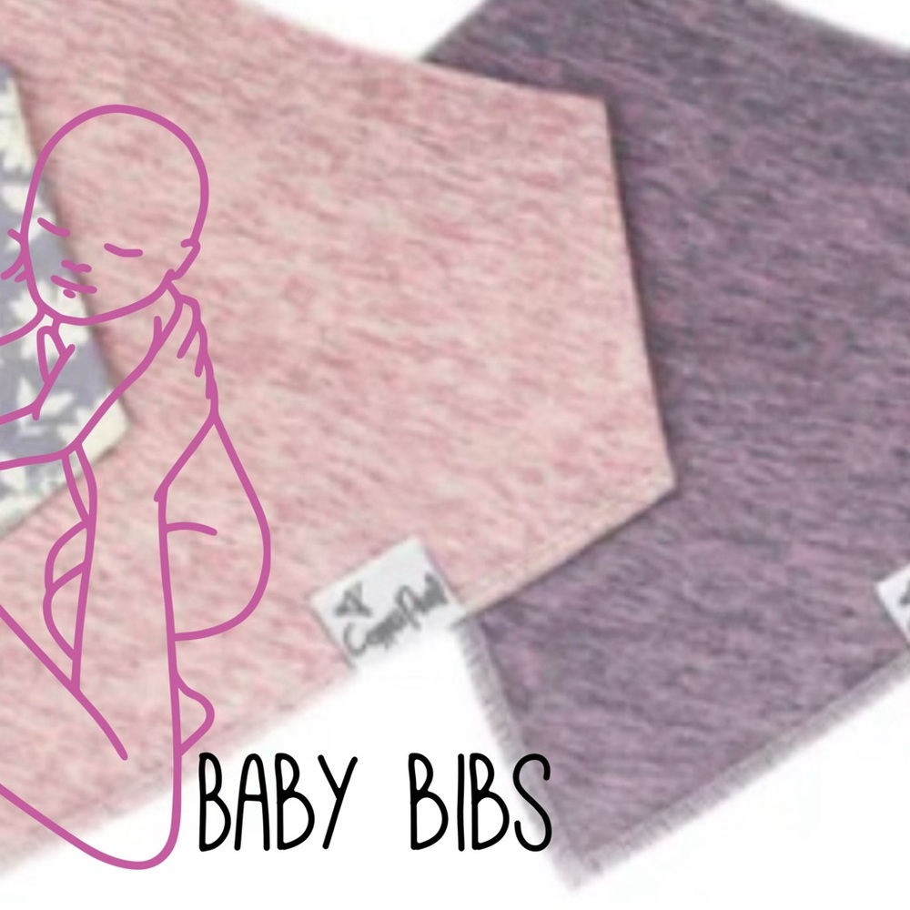 Copper Pearl Lacie Bibs: Colorful Baby Bandana Bib Set
